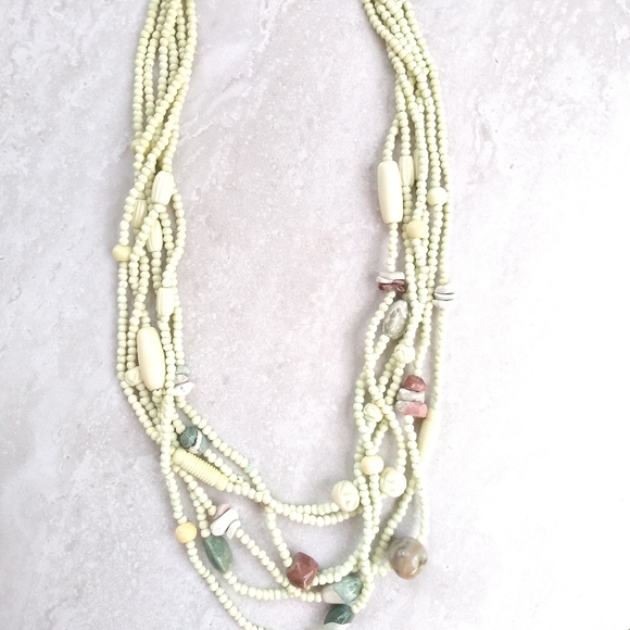 NWOT Multi layered Semi-Precious stones. - Picture 2 of 2